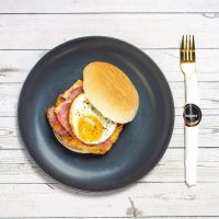 Chicken Sausage and Egg Bagel